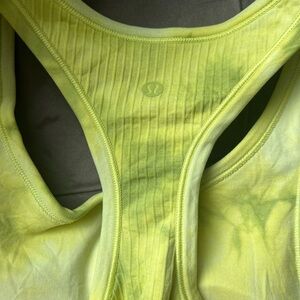 lululemon athletica Lime Tie-Dye Sports Bra
